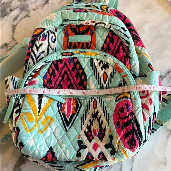 Vera Bradley Pueblo Colorful Geometric Quilted Backpack - Picture 9 of 14